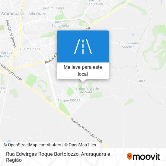 Rua Edwirges Roque Bortolozzo mapa