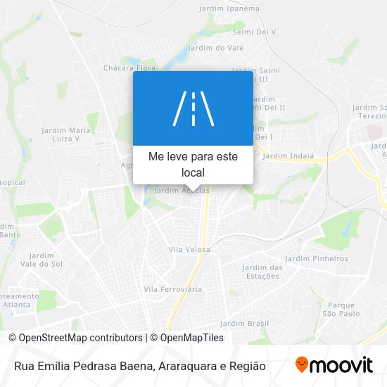 Rua Emília Pedrasa Baena mapa