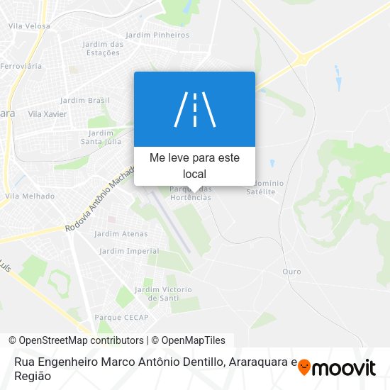 Rua Engenheiro Marco Antônio Dentillo mapa