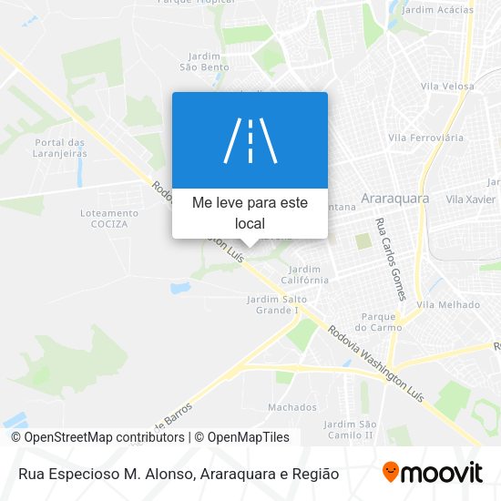 Rua Especioso M. Alonso mapa