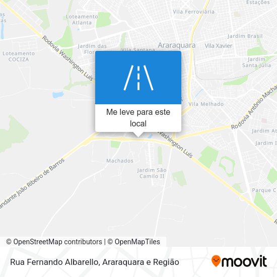 Rua Fernando Albarello mapa