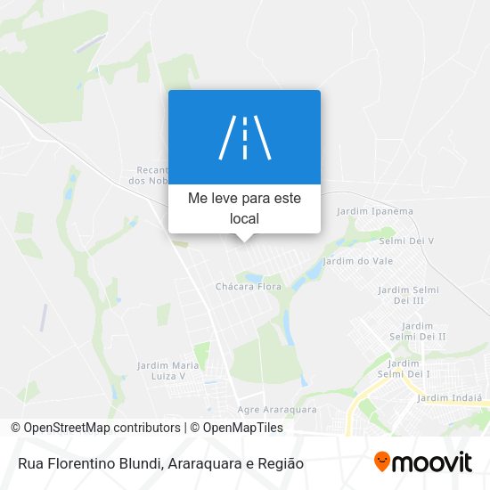 Rua Florentino Blundi mapa
