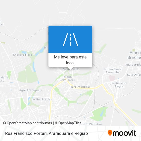 Rua Francisco Portari mapa
