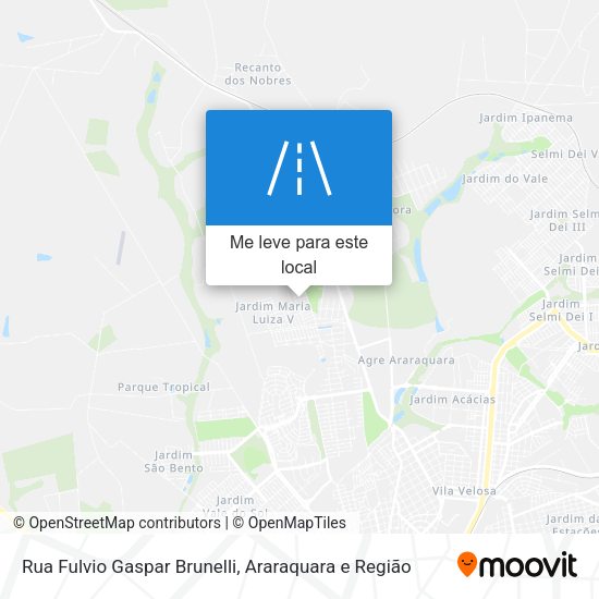 Rua Fulvio Gaspar Brunelli mapa