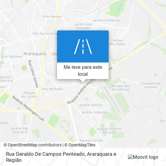 Rua Geraldo De Campos Penteado mapa