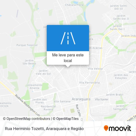 Rua Herminio Tozetti mapa