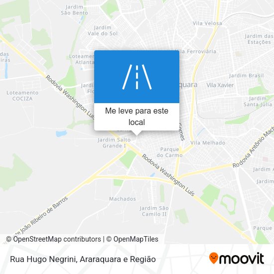 Rua Hugo Negrini mapa