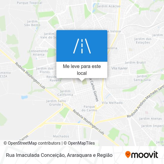 Rua Imaculada Conceição mapa