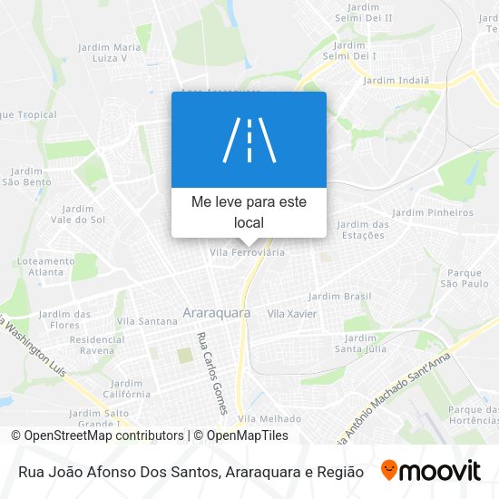 Rua João Afonso Dos Santos mapa