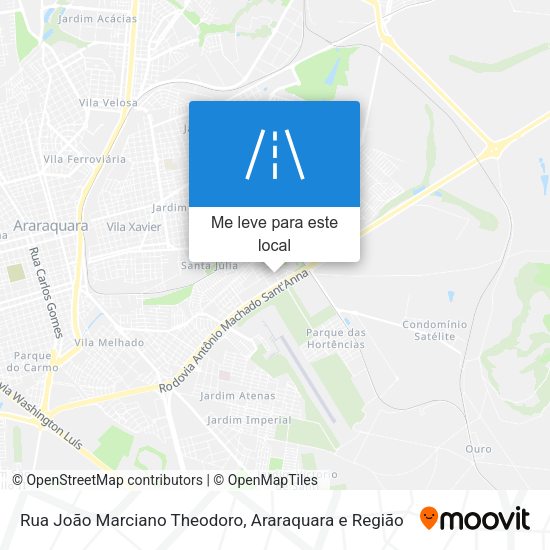 Rua João Marciano Theodoro mapa