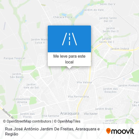 Rua José Antônio Jardim De Freitas mapa