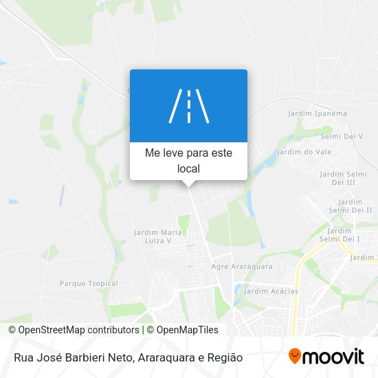 Rua José Barbieri Neto mapa