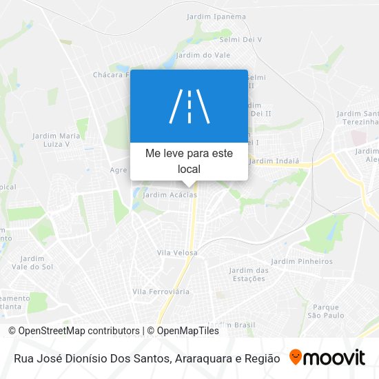 Rua José Dionísio Dos Santos mapa