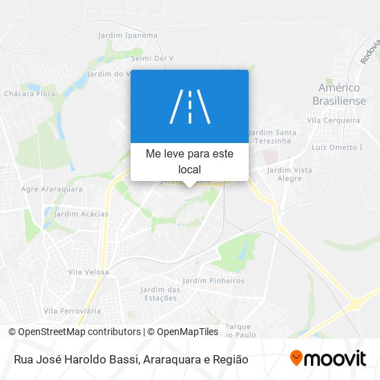 Rua José Haroldo Bassi mapa