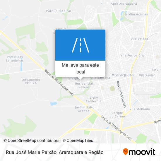 Rua José Maria Paixão mapa