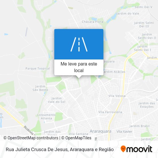 Rua Julieta Crusca De Jesus mapa