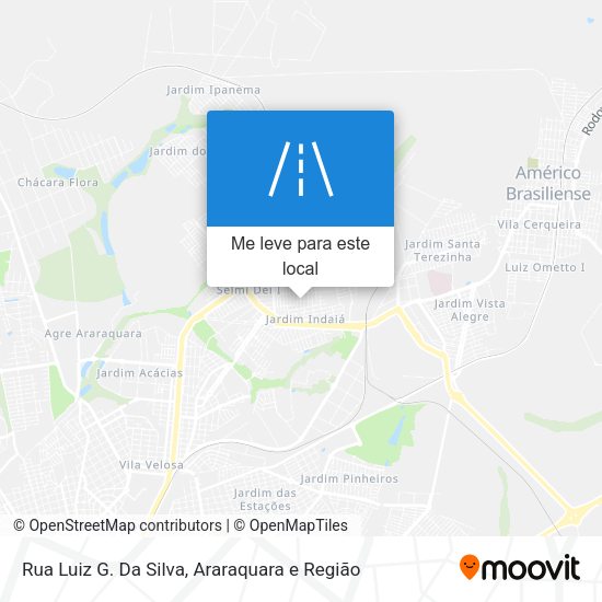 Rua Luiz G. Da Silva mapa