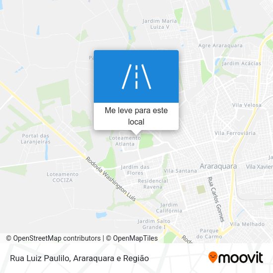 Rua Luiz Paulilo mapa