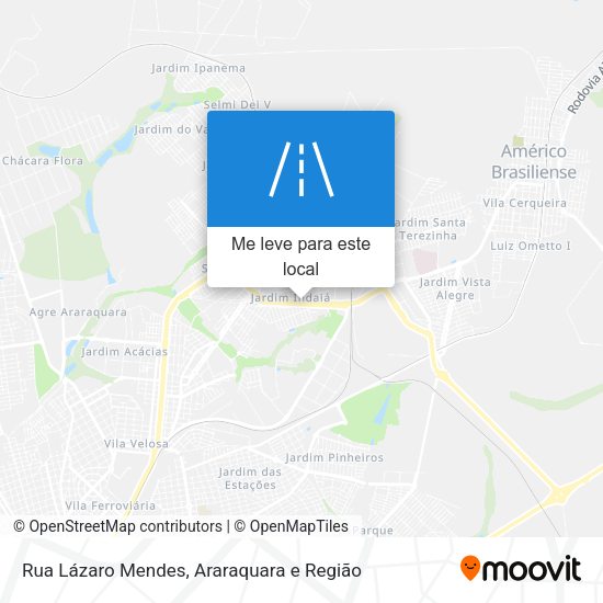 Rua Lázaro Mendes mapa