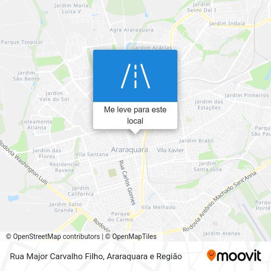 Rua Major Carvalho Filho mapa