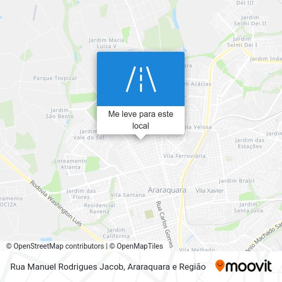 Rua Manuel Rodrigues Jacob mapa
