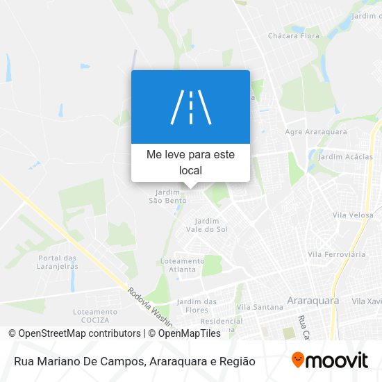 Rua Mariano De Campos mapa