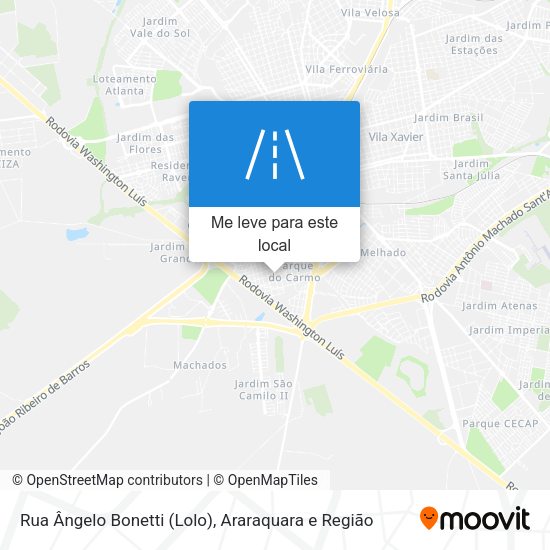 Rua Ângelo Bonetti (Lolo) mapa