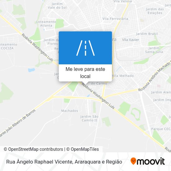 Rua Ângelo Raphael Vicente mapa