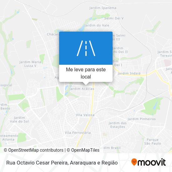 Rua Octavio Cesar Pereira mapa