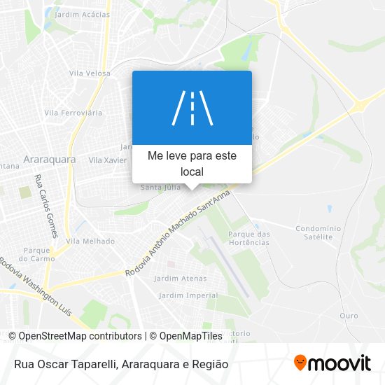 Rua Oscar Taparelli mapa