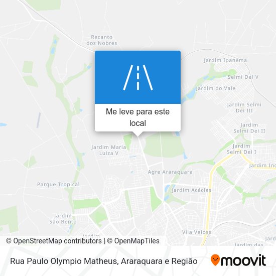 Rua Paulo Olympio Matheus mapa