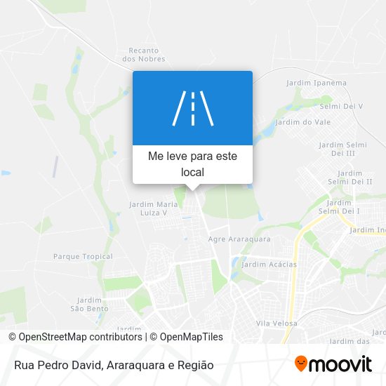 Rua Pedro David mapa