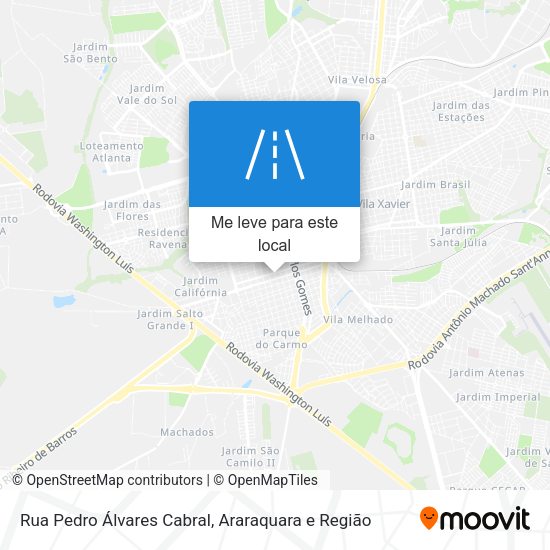 Rua Pedro Álvares Cabral mapa