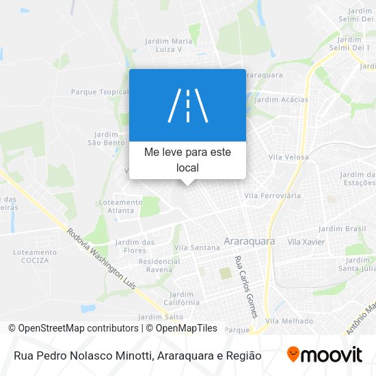 Rua Pedro Nolasco Minotti mapa