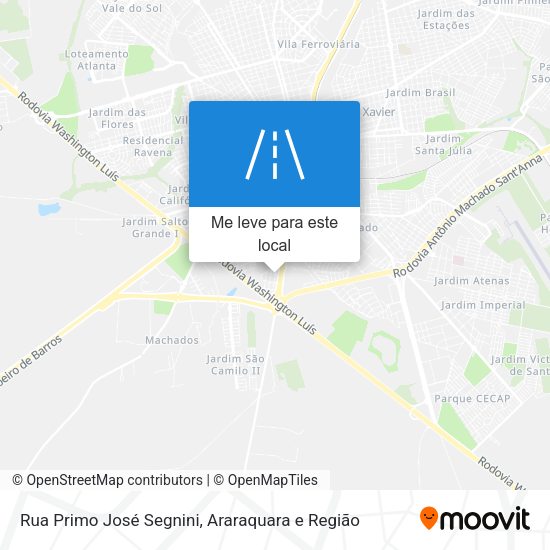 Rua Primo José Segnini mapa