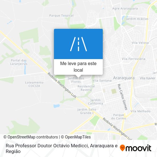 Rua Professor Doutor Octávio Medicci mapa