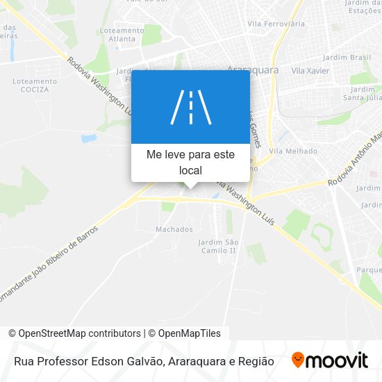 Rua Professor Edson Galvão mapa