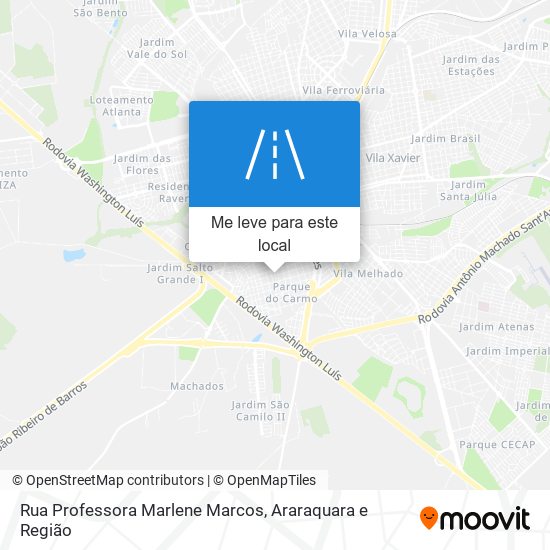 Rua Professora Marlene Marcos mapa