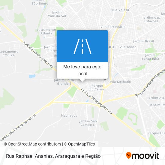 Rua Raphael Ananias mapa