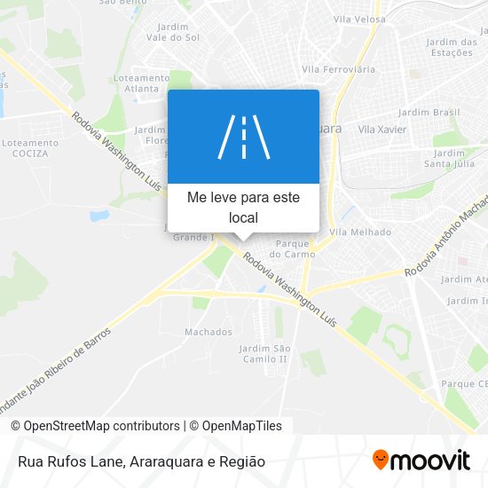 Rua Rufos Lane mapa