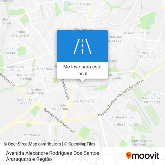 Avenida Alexandre Rodrigues Dos Santos mapa