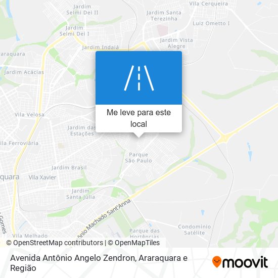 Avenida Antônio Angelo Zendron mapa