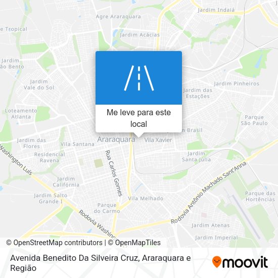 Avenida Benedito Da Silveira Cruz mapa