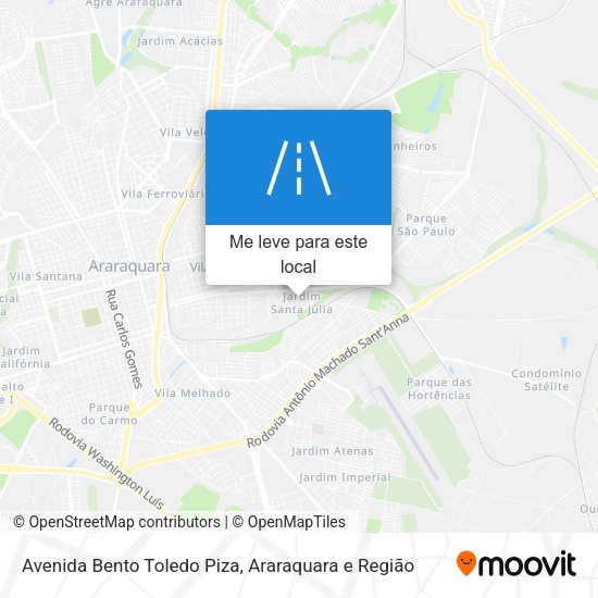 Avenida Bento Toledo Piza mapa