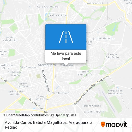 Avenida Carlos Batista Magalhães mapa