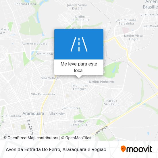 Avenida Estrada De Ferro mapa