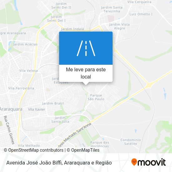 Avenida José João Biffi mapa