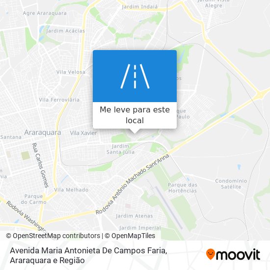 Avenida Maria Antonieta De Campos Faria mapa