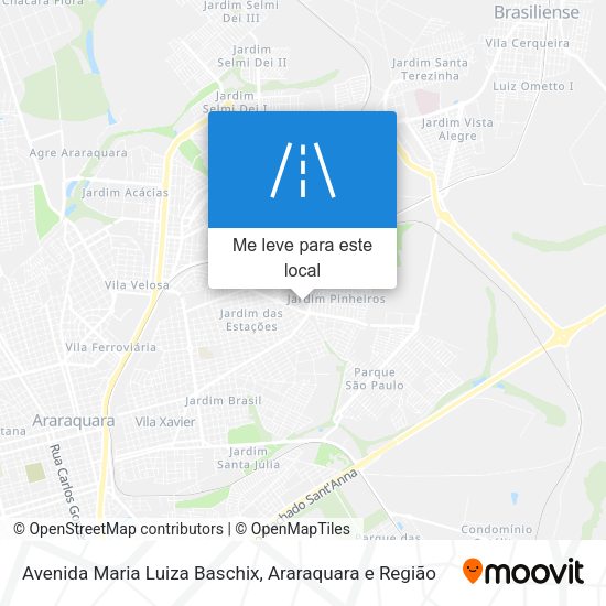 Avenida Maria Luiza Baschix mapa