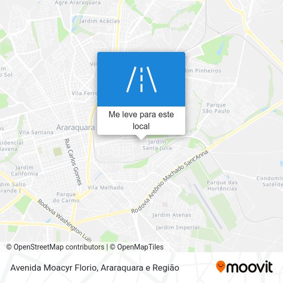 Avenida Moacyr Florio mapa